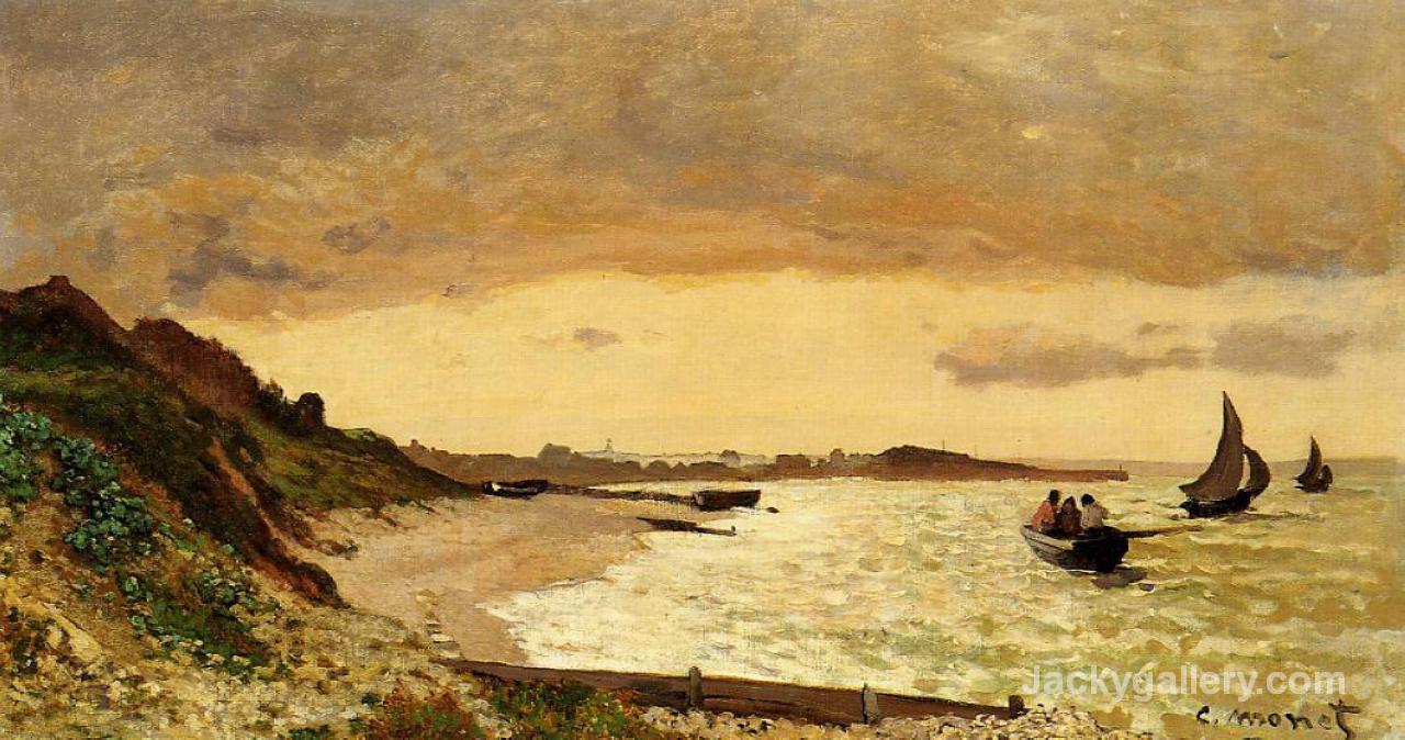 The Coast at Sainte-Adresse by Claude Monet paintings reproduction